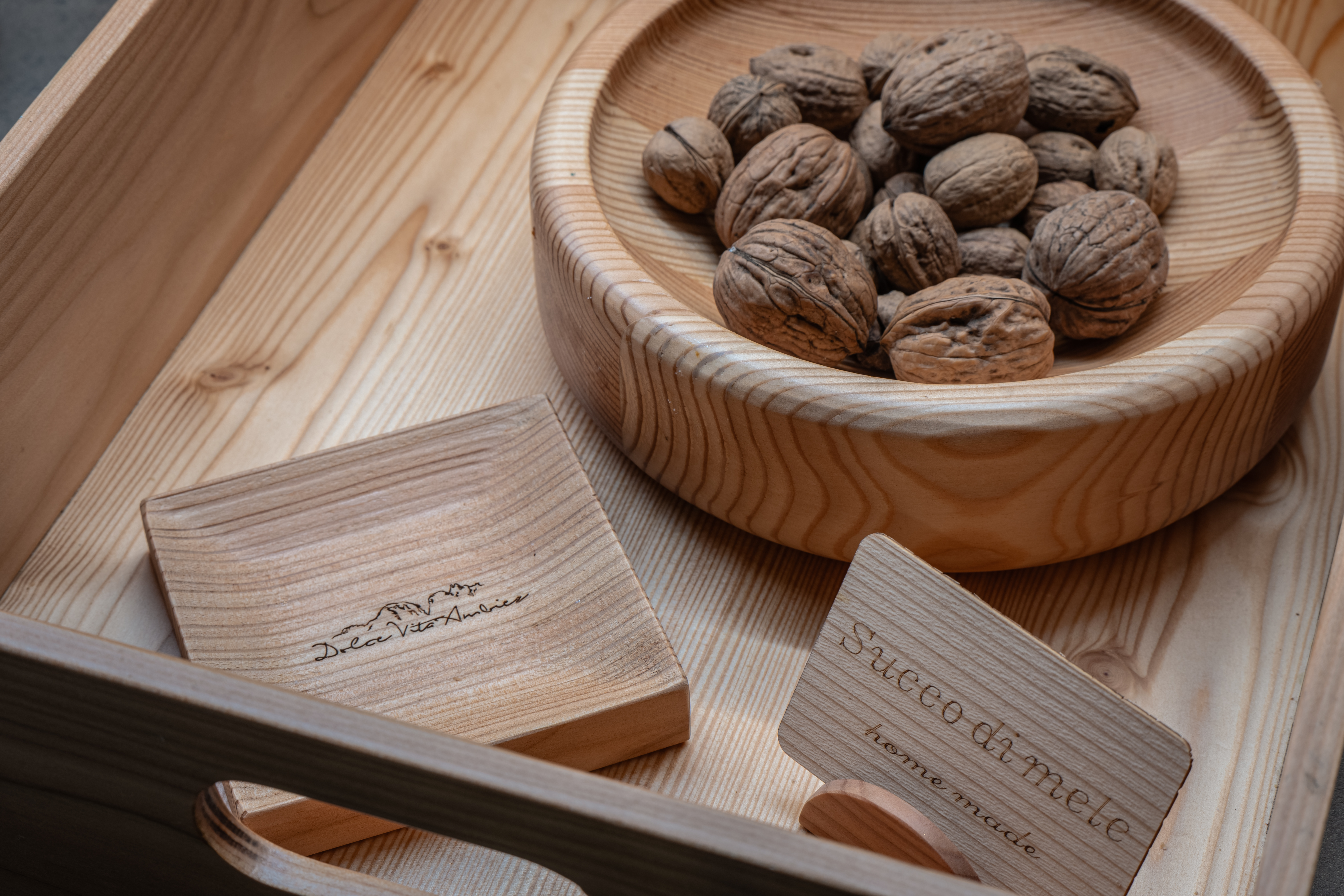 Complementi tavola in legno