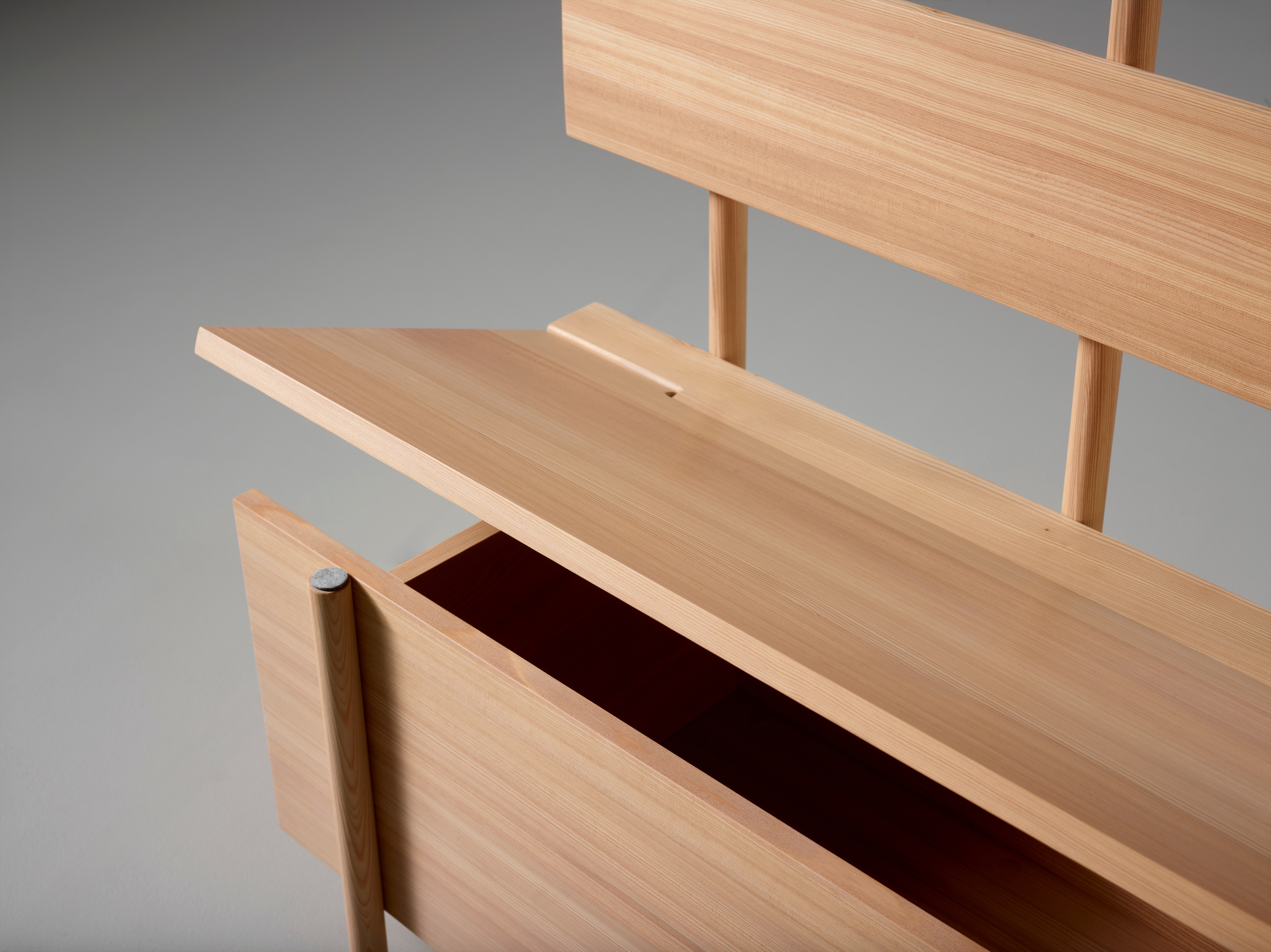 Dettaglio ravvicinato della cassapanca